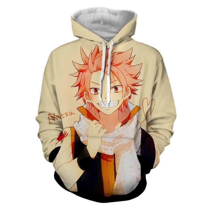 Natsu Dragneel Yellow Fairy Tail 3D All Over Print Hoodie, Zip Hoodie