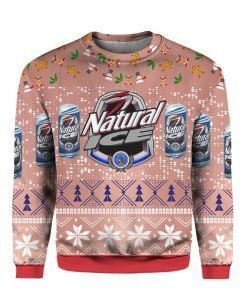 Natural Ice Beer Ugly Christmas Sweater Adult 3D Funny Matching for family