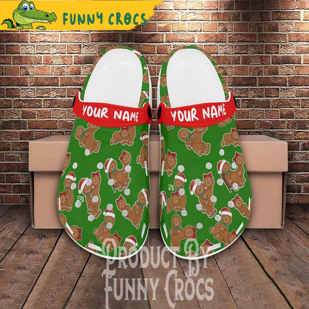 Naughty Gingerbread Christmas Crocs Crocband Clogs Shoes Comfortable For Men Women and Kids