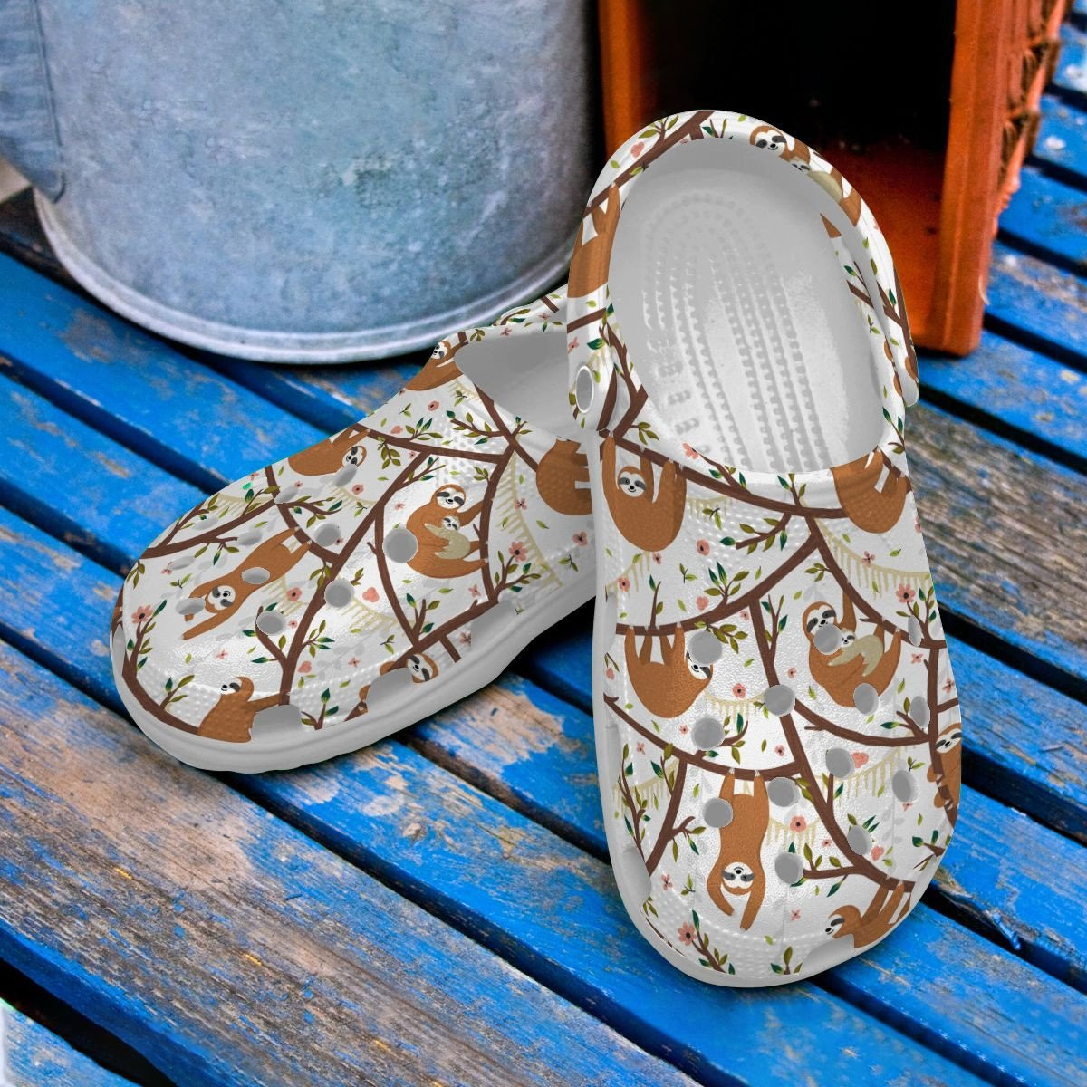 Naughty Sloth Shoes - Hang In Sloth Clogs Birthday Gift For Kids Children