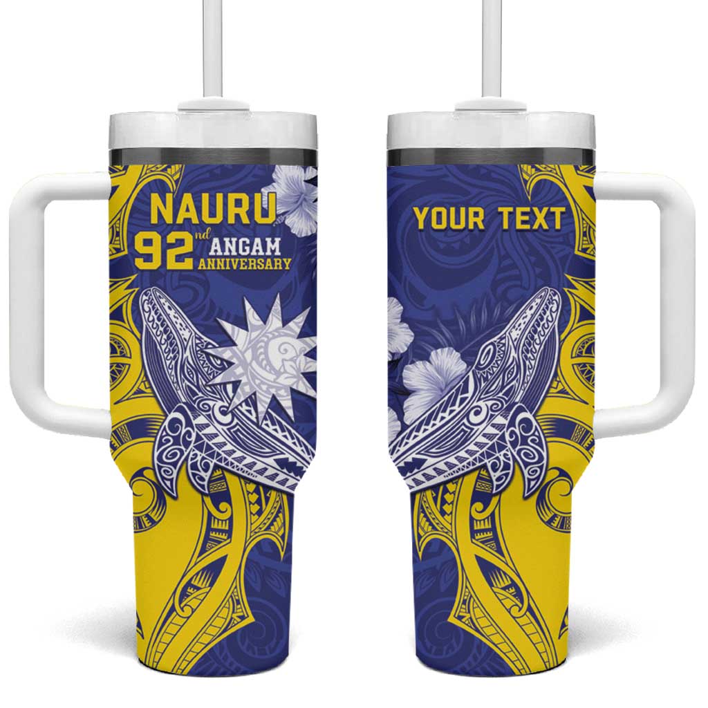 Nauru 92nd Anniversary Of Angam Polynesian Whale Custom Stanley Cup 40 oz 30 oz Tumbler With HandleTVC2301374