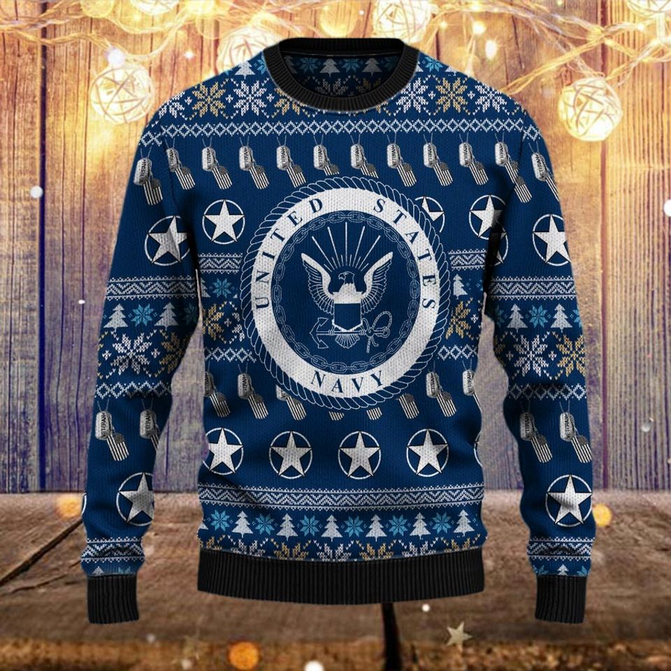 Navy Christmas Sweater