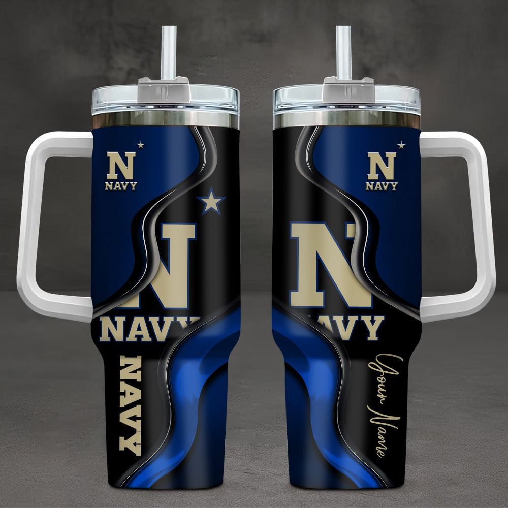 Navy Midshipmen NCAA Custom Stanley Cup 40 oz 30 oz Tumbler With HandleTVC2301104