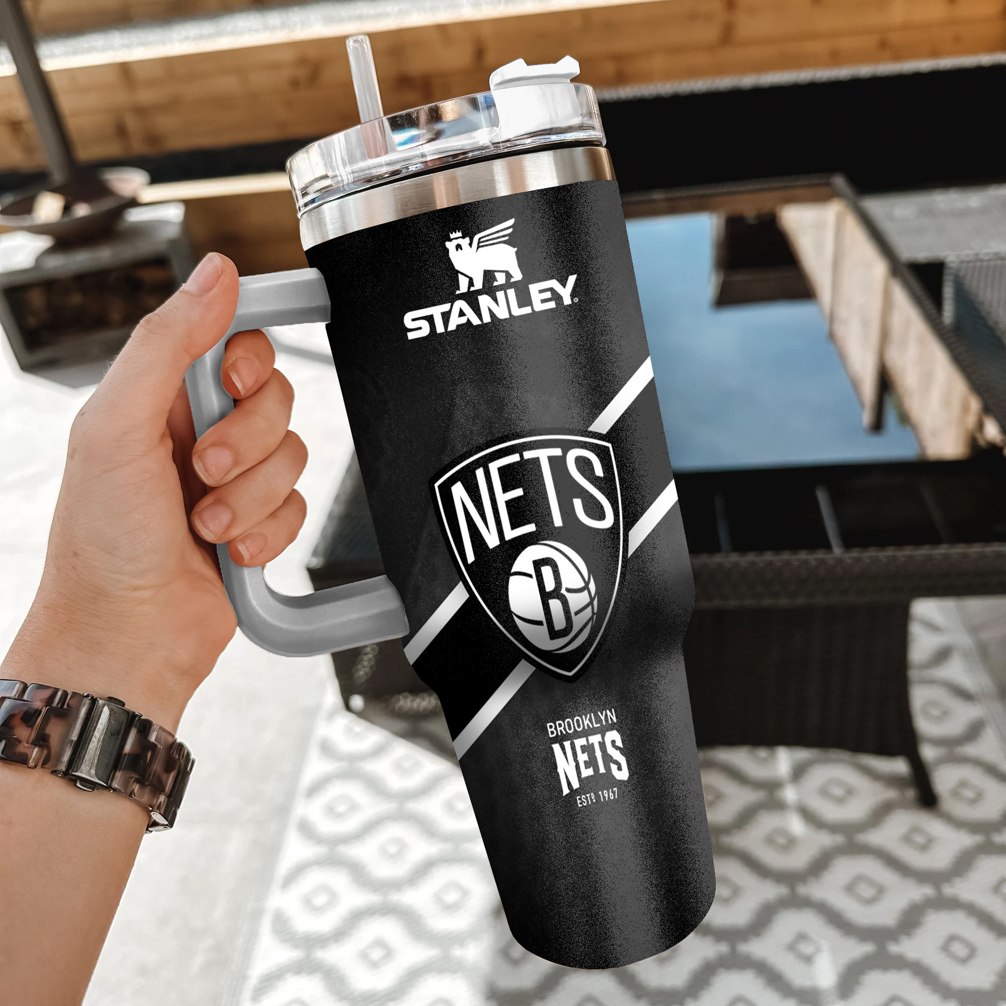 NBA Brooklyn Nets Custom Stanley Cup 40 oz 30 oz Tumbler With HandleTVC2301854