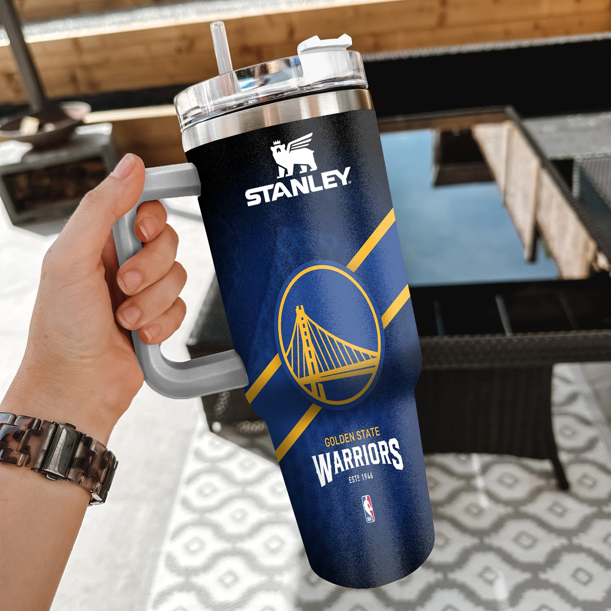 NBA Golden State Warriors Custom Stanley Cup 40 oz 30 oz Tumbler With HandleTVC2301854