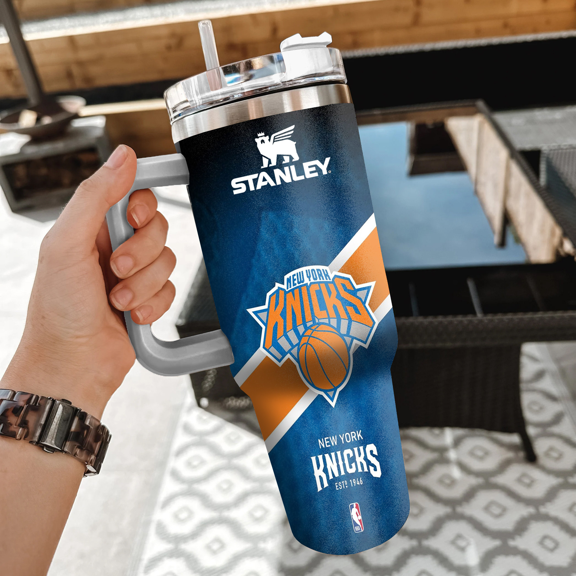 NBA New York Knicks Custom Stanley Cup 40 oz 30 oz Tumbler With HandleTVC2301853