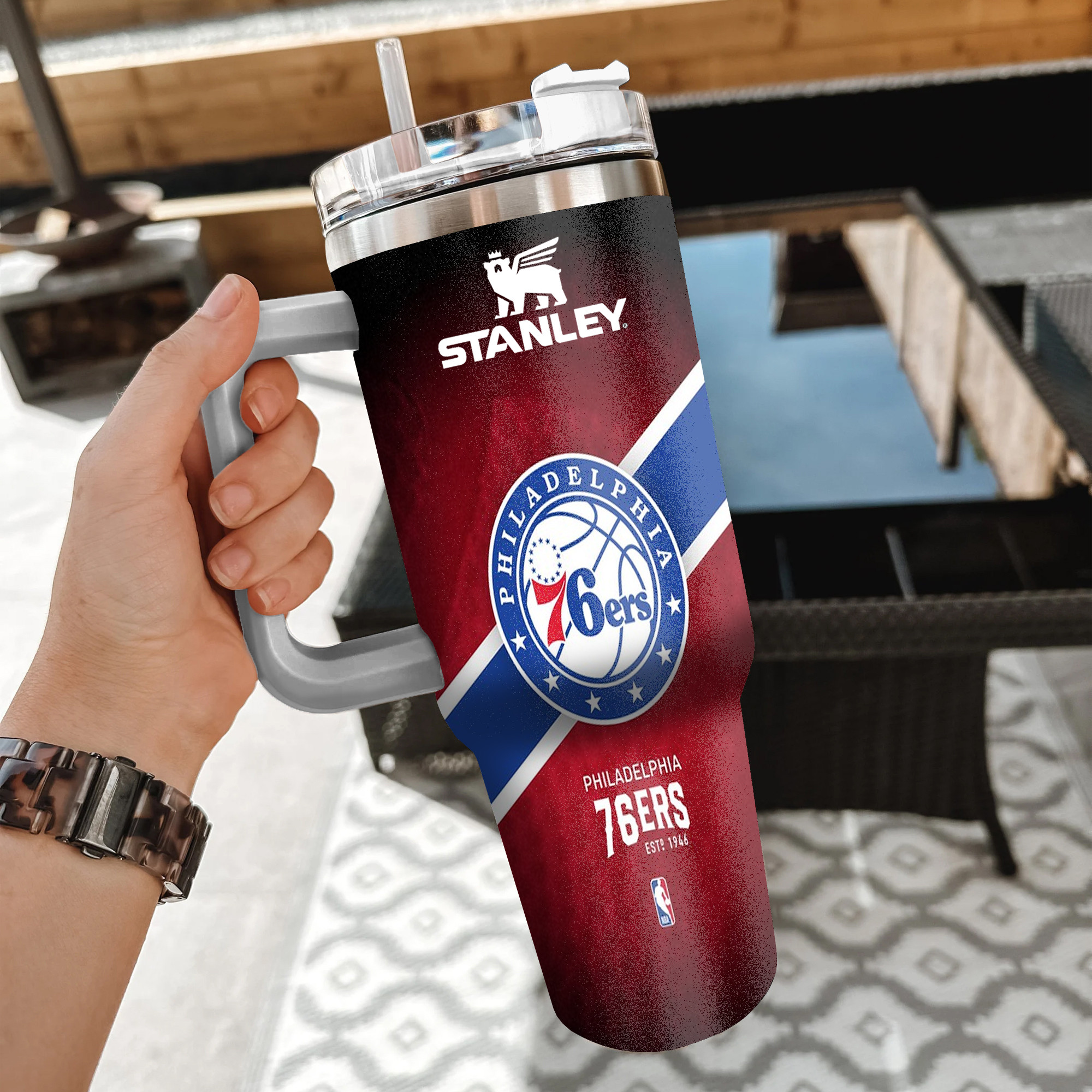 NBA Philadelphia 76ers Custom Stanley Cup 40 oz 30 oz Tumbler With HandleTVC2301855