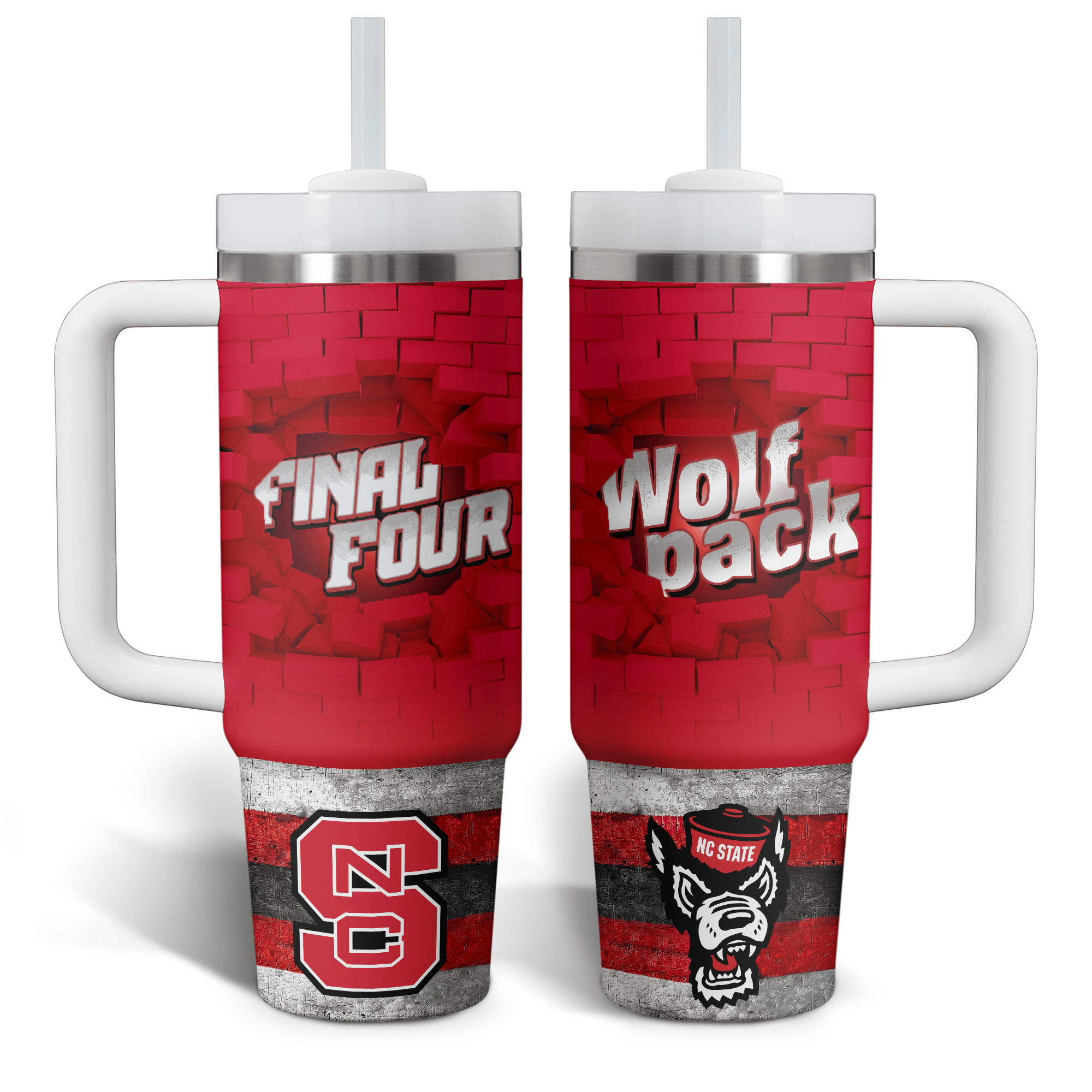 NC State Wolfpack Basketball NCAA Custom Stanley Cup 40 oz 30 oz Tumbler With HandleTVC2301521
