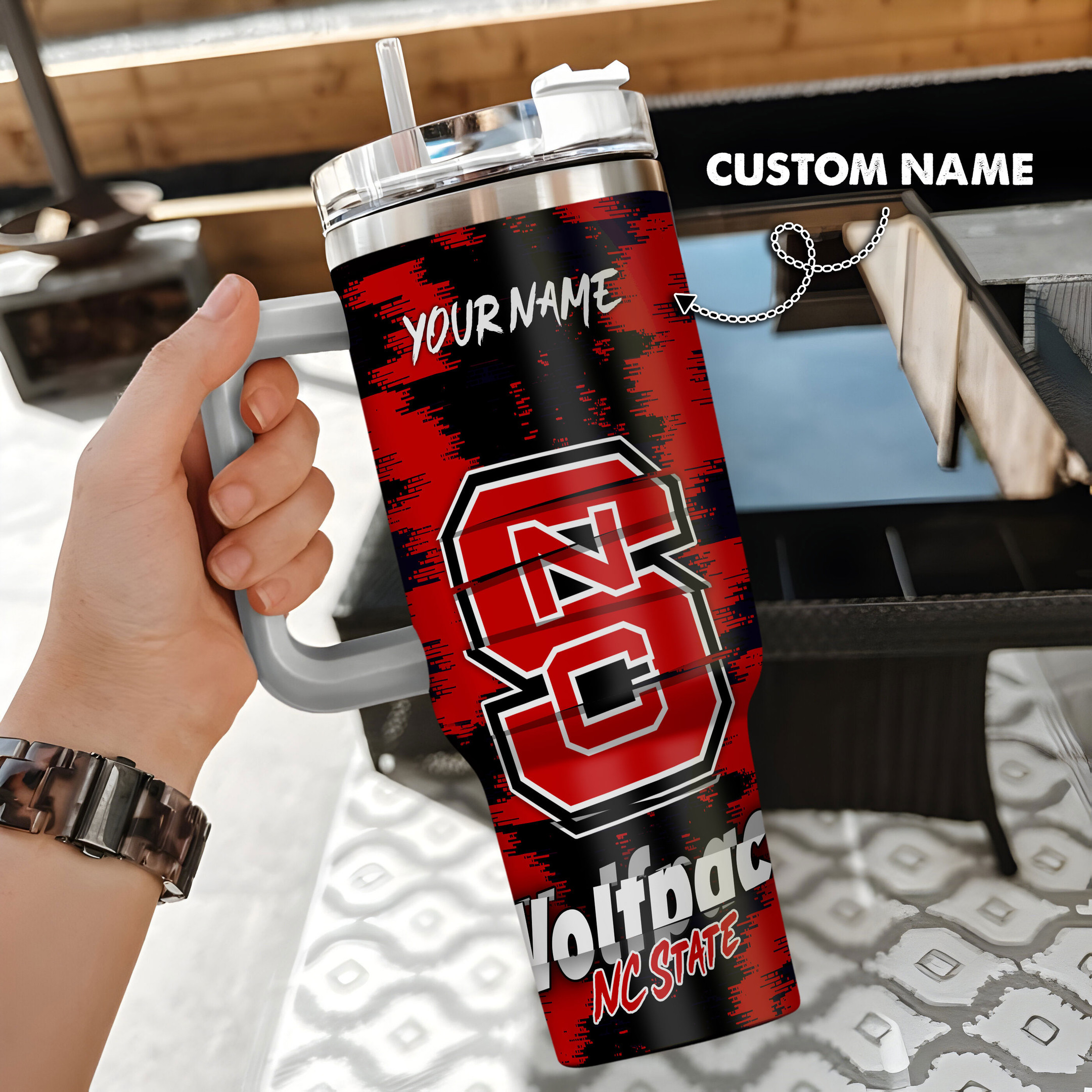 NC State Wolfpack NCAA Custom Stanley Cup 40 oz 30 oz Tumbler With HandleTVC230110
