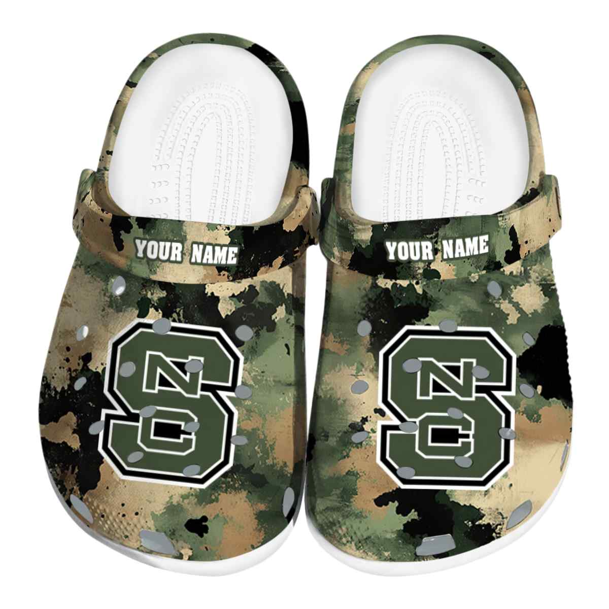 NC State Wolfpack NCAA Sport Crocs Crocband Clogs Shoes Comfortable For Men Women and Kids