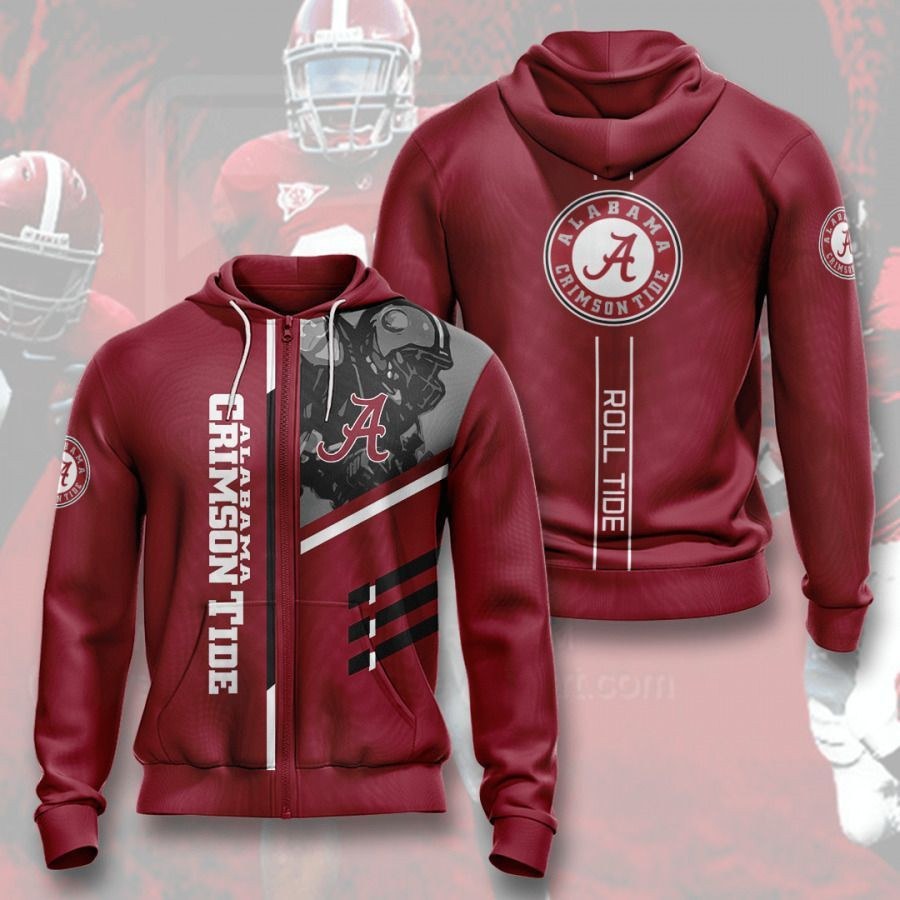 Ncaa- Alabama Crimson Tide 3D All Over Print Hoodie, Zip Hoodie