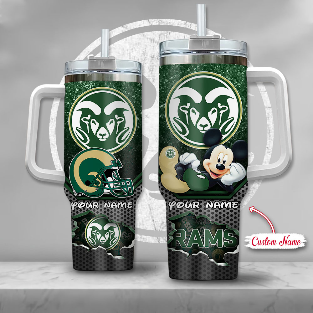 NCAA Colorado State Rams Mickey Mouse Custom Stanley Cup 40 oz 30 oz Tumbler With HandleTVC2301129