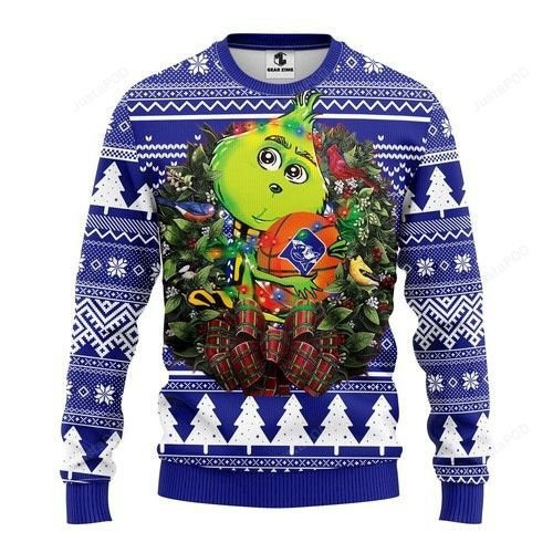 Ncaa Duke Blue Devils Groot Hug Ugly Christmas Sweater Adult 3D Funny Matching for family