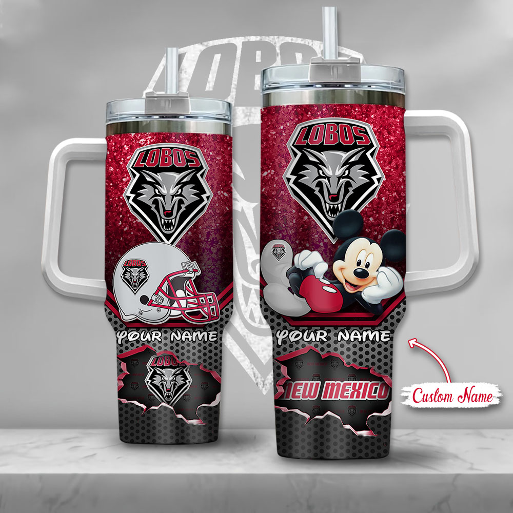 NCAA New Mexico Lobos Mickey Mouse Custom Stanley Cup 40 oz 30 oz Tumbler With HandleTVC2301129