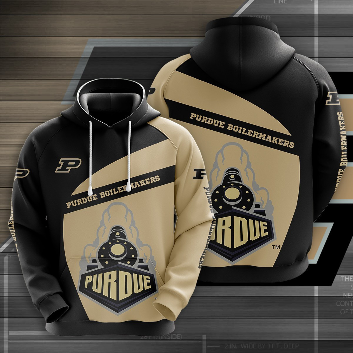 Ncaa Purdue Boilermakers 3D All Over Print Hoodie, Zip Hoodie