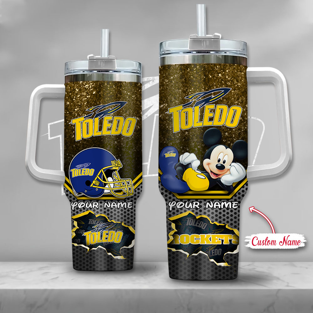 NCAA Toledo Rockets Mickey Mouse Custom Stanley Cup 40 oz 30 oz Tumbler With HandleTVC2301131