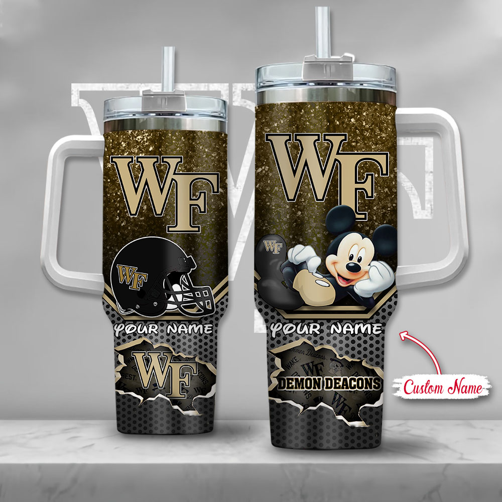 NCAA Wake Forest Demon Deacons Mickey Mouse Custom Stanley Cup 40 oz 30 oz Tumbler With HandleTVC2301131