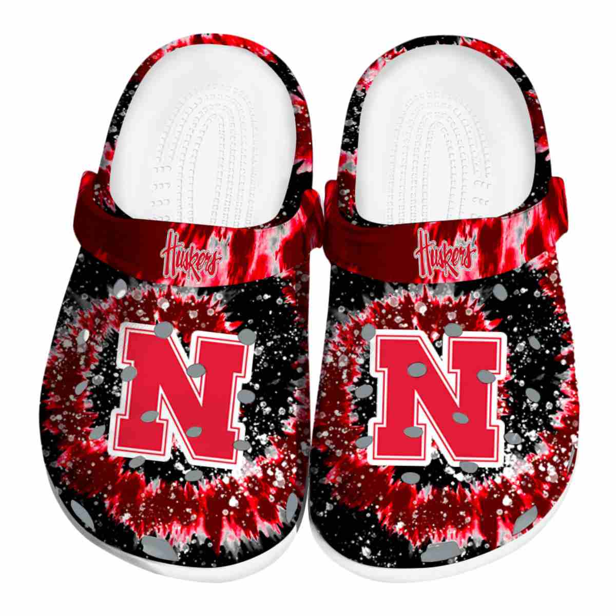 Nebraska Cornhuskers NCAA Sport Crocs Crocband Clogs Shoes Comfortable For Men Women and Kids