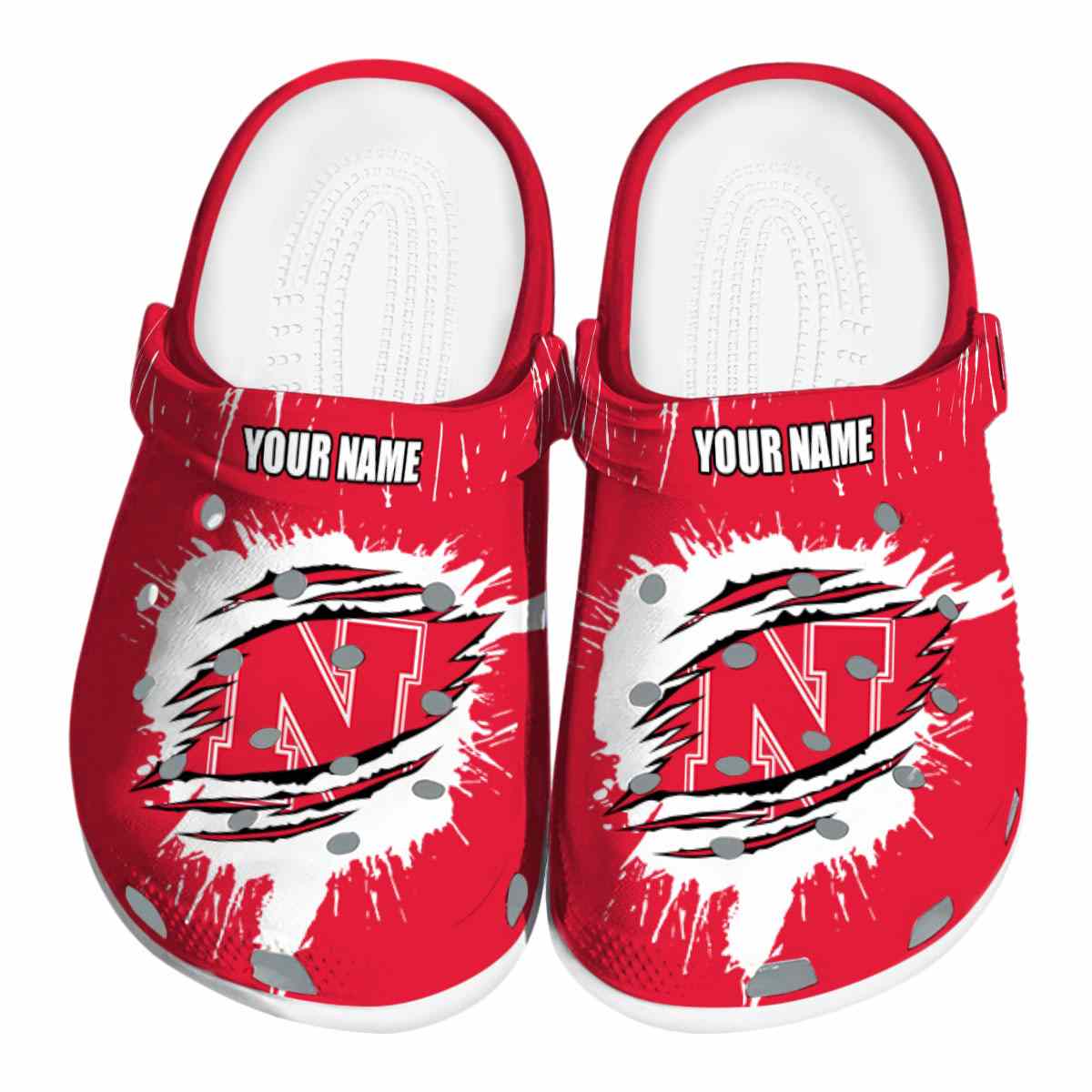 Nebraska Cornhuskers NCAA Sport Crocs Crocband Clogs Shoes Comfortable For Men Women and Kids