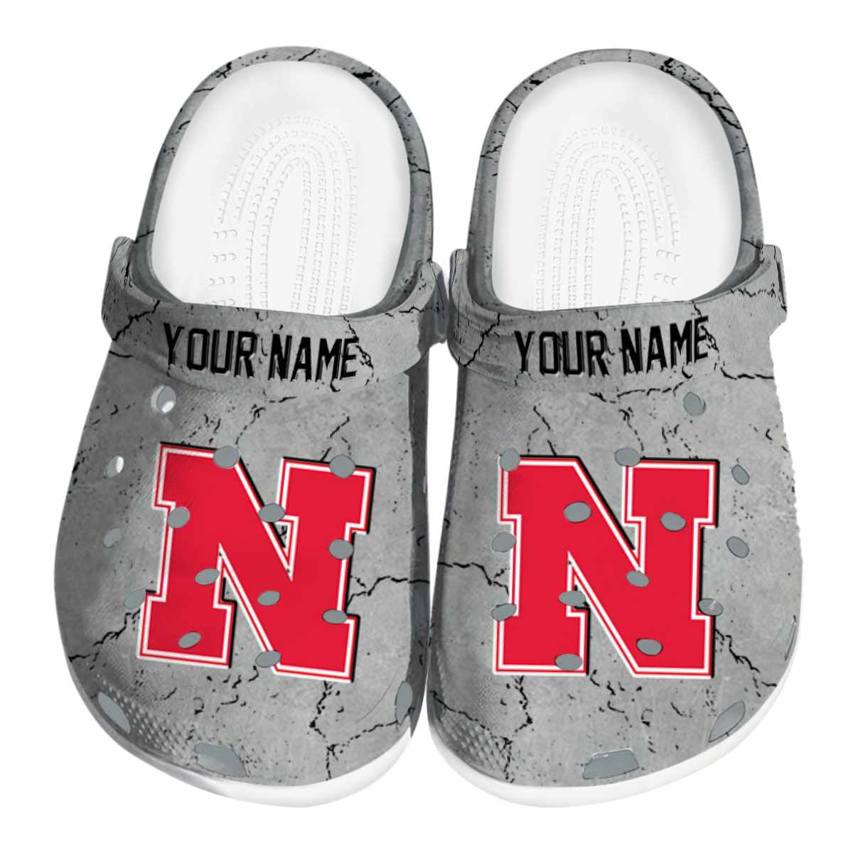 Nebraska Cornhuskers NCAA Sport Crocs Crocband Clogs Shoes Comfortable For Men Women and Kids