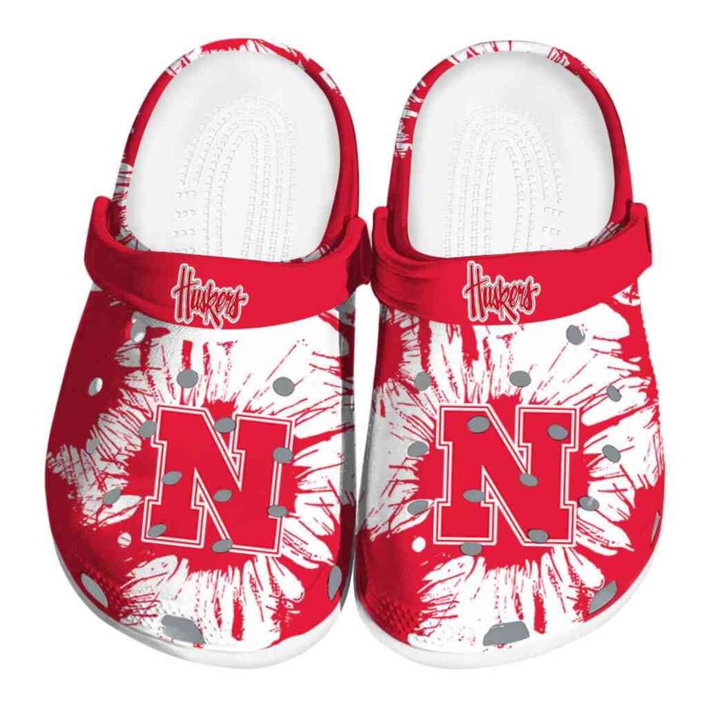 Nebraska Cornhuskers Splatter Graphics ClogTVC1801175