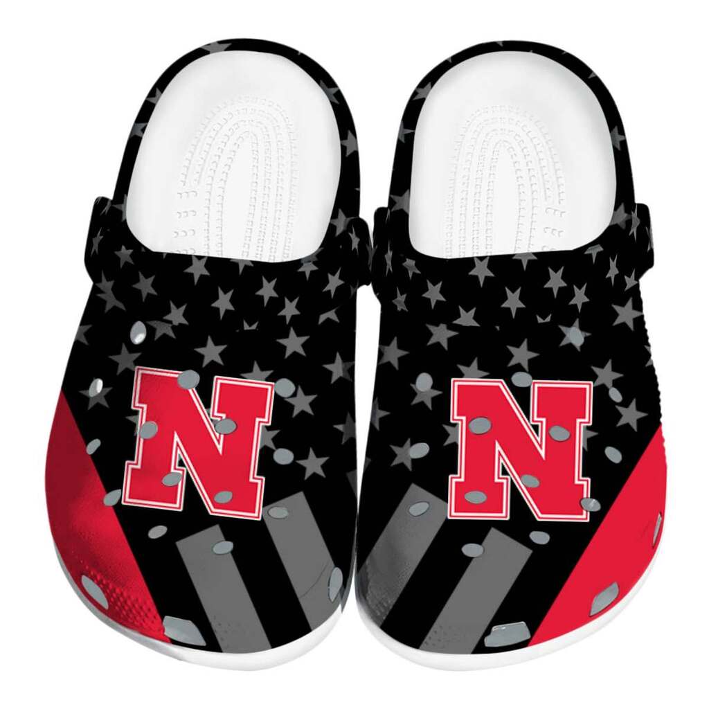 Nebraska Cornhuskers Stellar Stripes Theme ClogTVC1801175