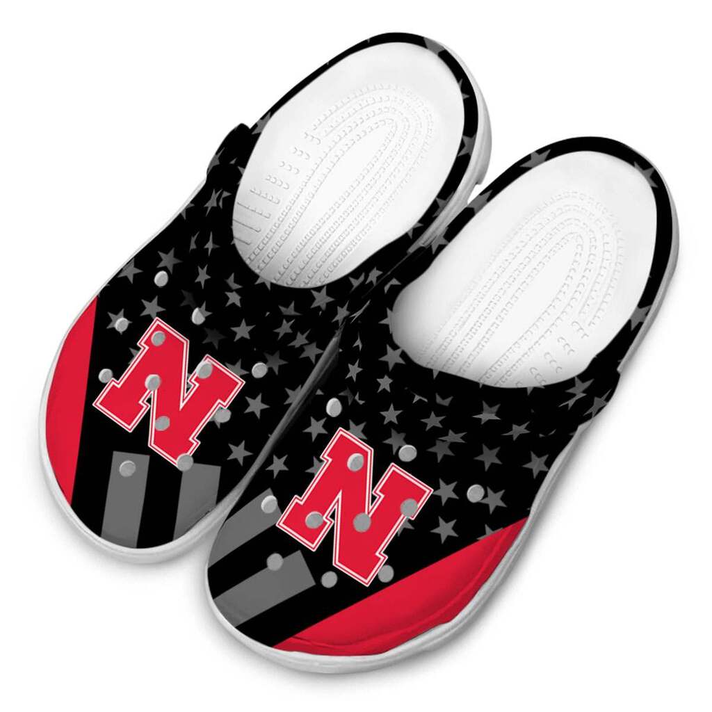 Nebraska Cornhuskers Stellar Stripes Theme ClogTVC1801175 - Image 4