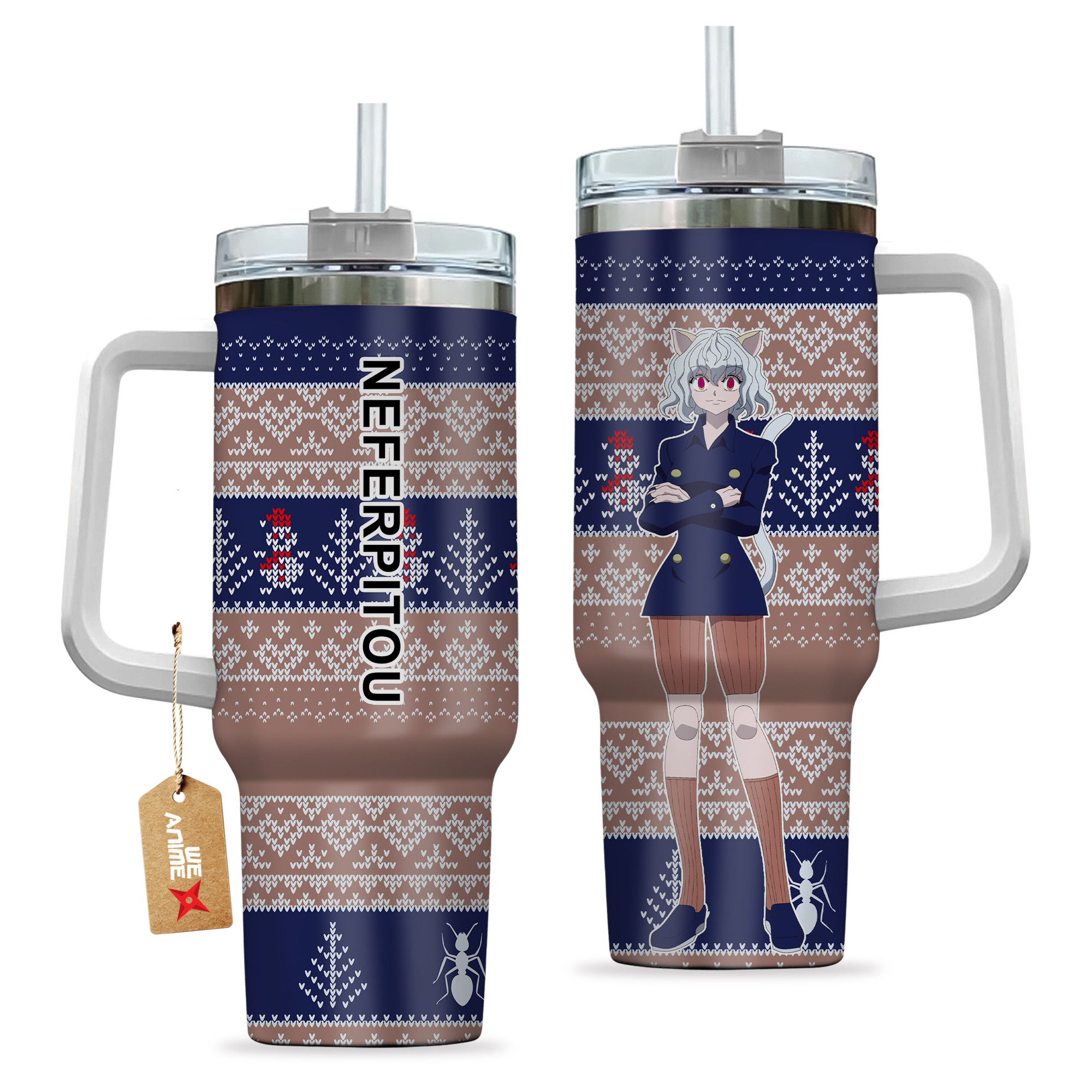 Neferpitou Hunter x Hunter Anime Custom Stanley Cup 40 oz 30 oz Tumbler With HandleTVC2301157 - Image 2