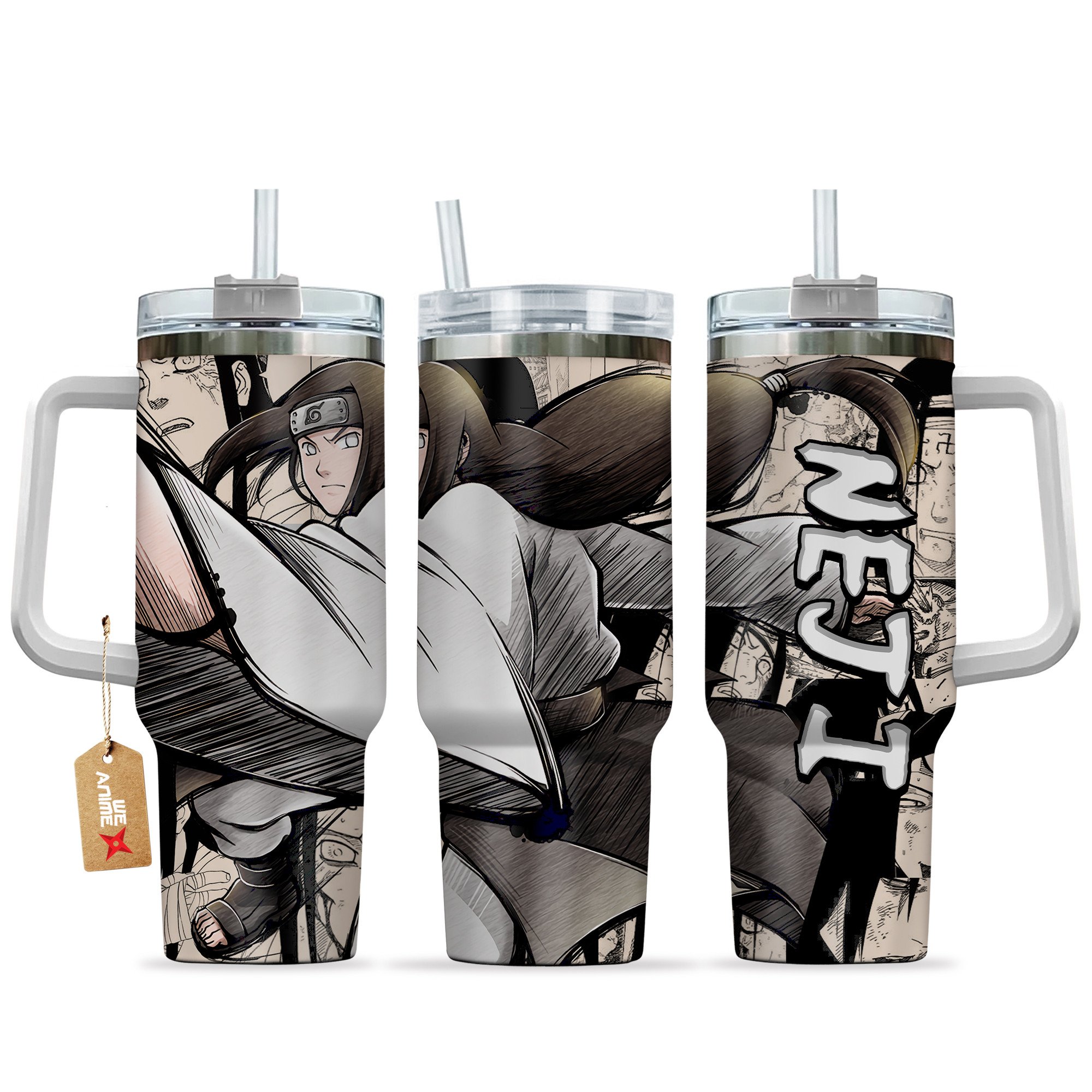 Neji Hyuga Naruto Anime Custom Stanley Cup 40 oz 30 oz Tumbler With HandleTVC2301149