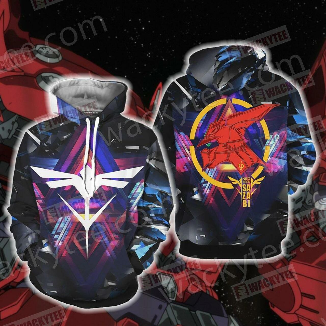 Neo Zeon - Gundam Unisex 3D All Over Print Hoodie, Zip Hoodie