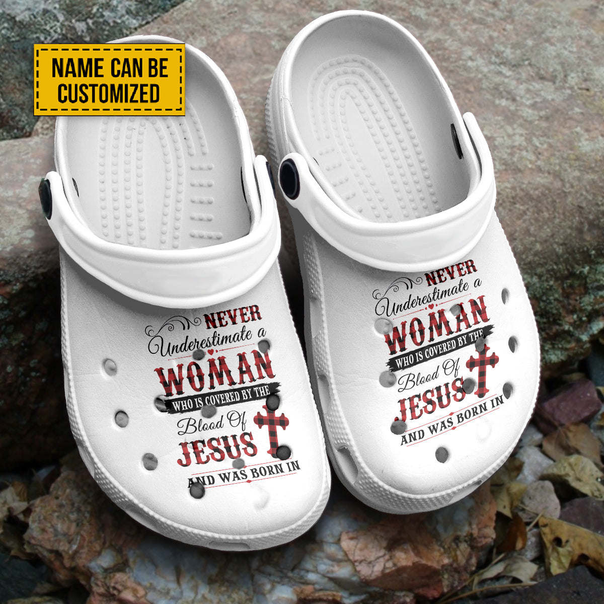 Never Underestimate A Woman Who Is Covered By The Blood Of Jesus And Was Born In August Customized Crocs Crocband Clogs Shoes Comfortable For Men Women and Kids Gift For Jesus Lovers