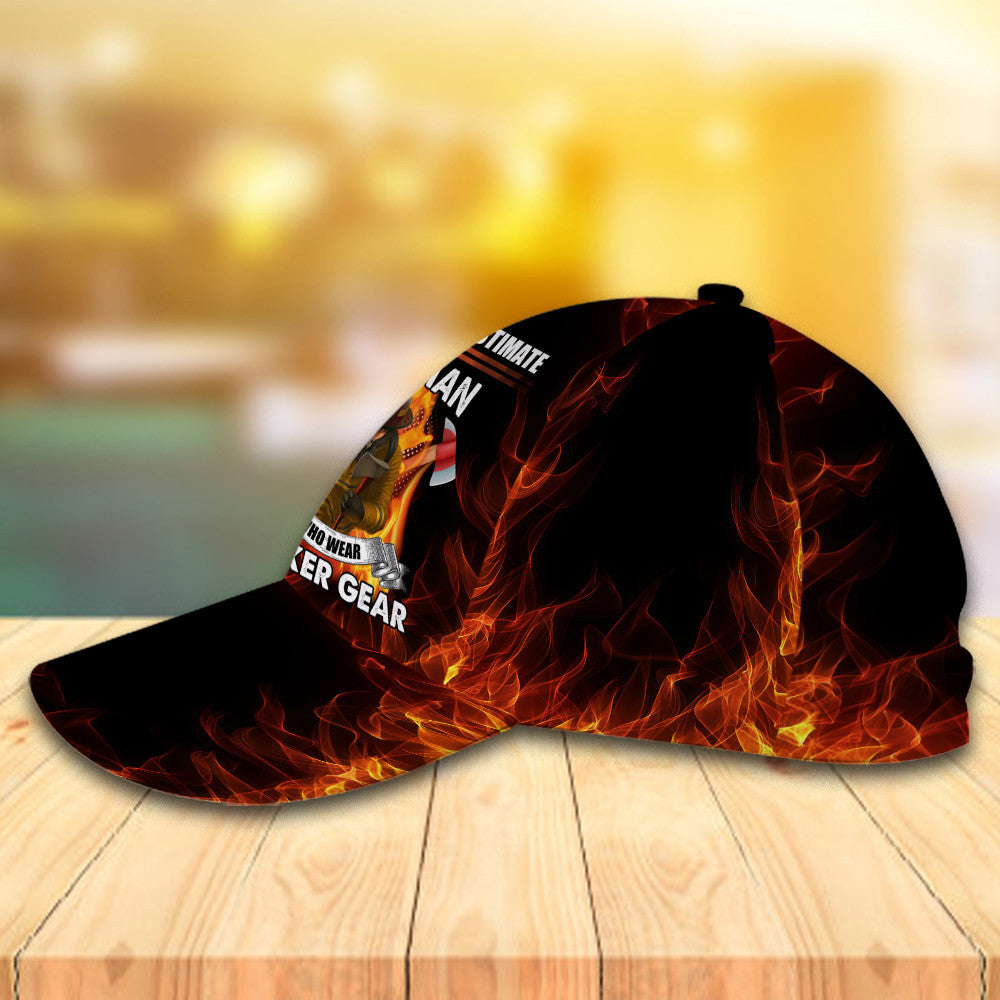 Never Underestimate An Old Man Wear Bunker Gear Hat Classic Cap Trucker Hats Custom Hats Gifts For Men & Women