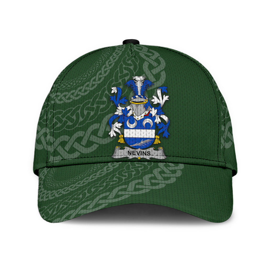 Nevins Coat Of Arms - Irish Family Crest St Patrick's Day Hat Classic Cap Trucker Hats Custom Hats Gifts For Men & Women