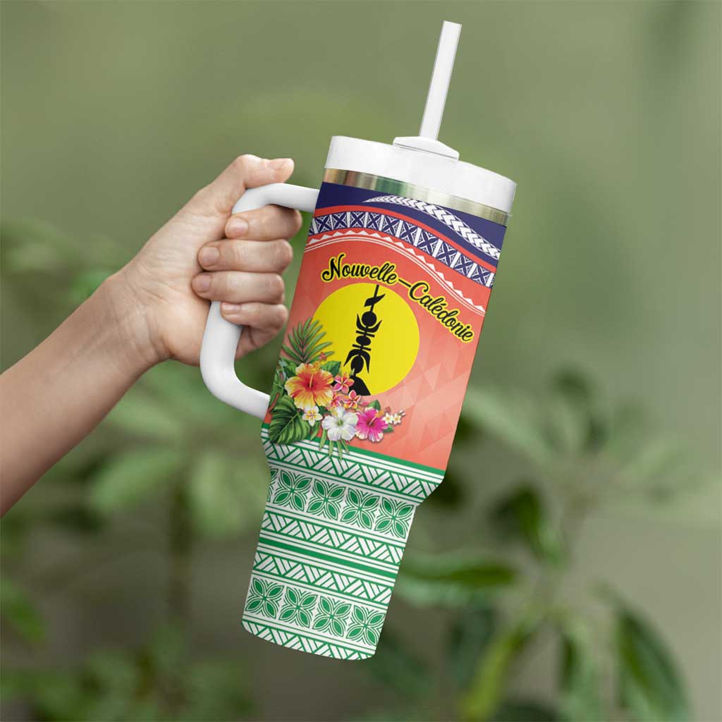 New Caledonia Nautilus Shell Polynesian Tropical Flowers Custom Stanley Cup 40 oz 30 oz Tumbler With HandleTVC2301391 - Image 3