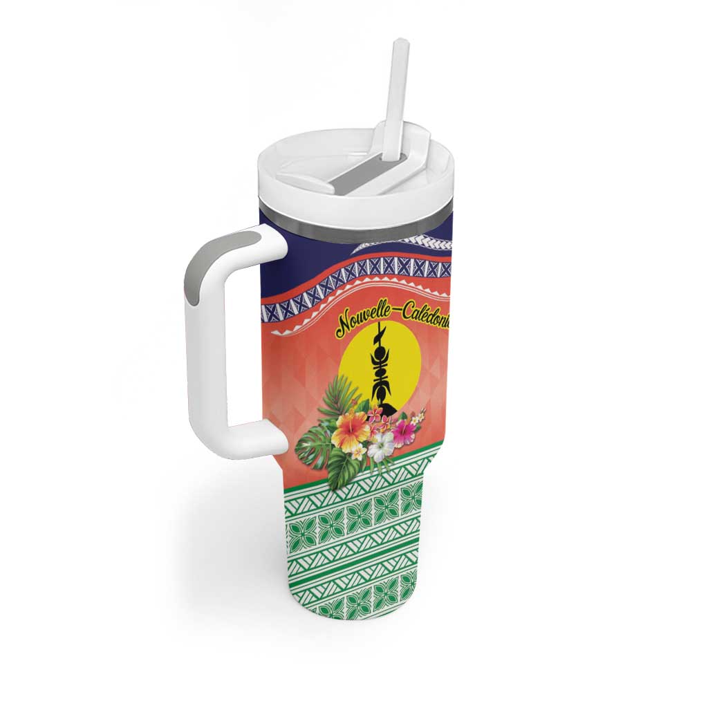 New Caledonia Nautilus Shell Polynesian Tropical Flowers Custom Stanley Cup 40 oz 30 oz Tumbler With HandleTVC2301391 - Image 2