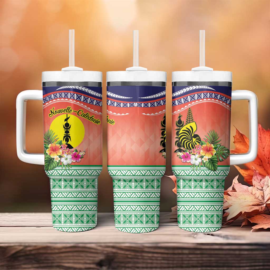 New Caledonia Nautilus Shell Polynesian Tropical Flowers Custom Stanley Cup 40 oz 30 oz Tumbler With HandleTVC2301391 - Image 4