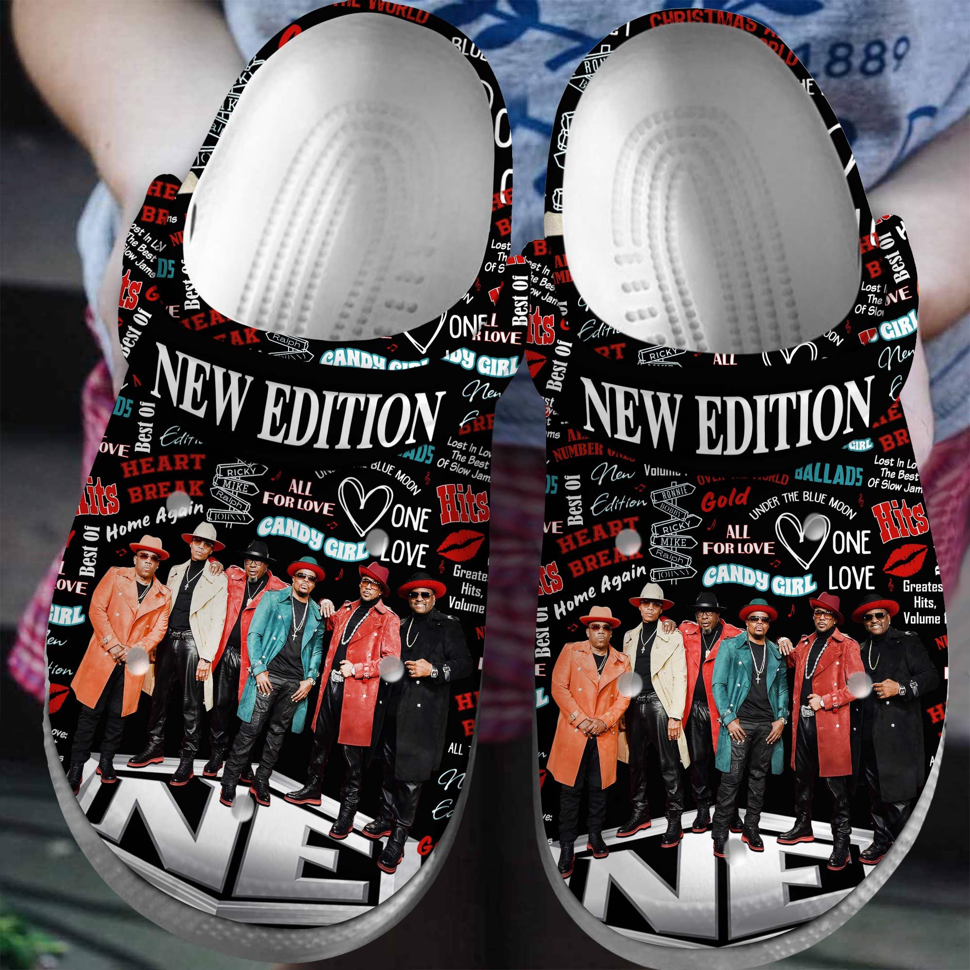 New Edition Band Music Crocs Crocband Clogs Shoes Comfortable For Men Women and Kids