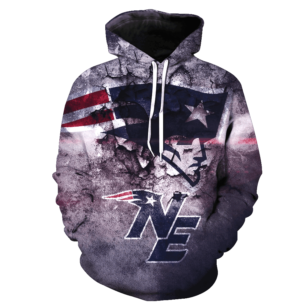 New England Patriots 3D All Over Print Hoodie, Zip Hoodie