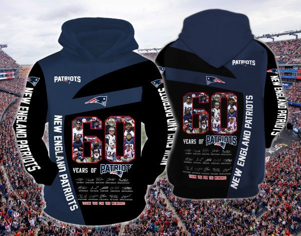 New England Patriots 3D All Over Print Hoodie, Zip Hoodie