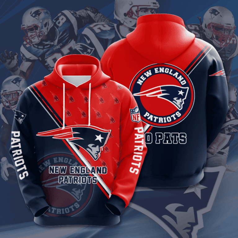New England Patriots 3D All Over Print Hoodie, Zip Hoodie