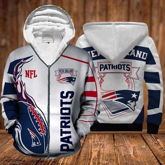 New England Patriots 3D All Over Print Hoodie, Zip Hoodie