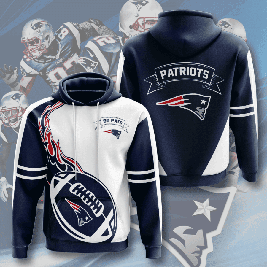 New England Patriots 3D All Over Print Hoodie, Zip Hoodie