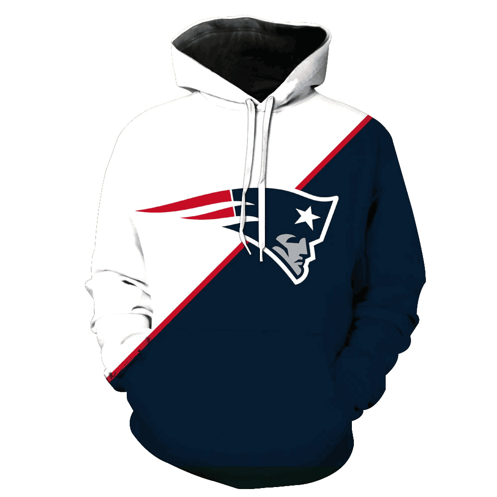 New England Patriots 3D All Over Print Hoodie, Zip Hoodie