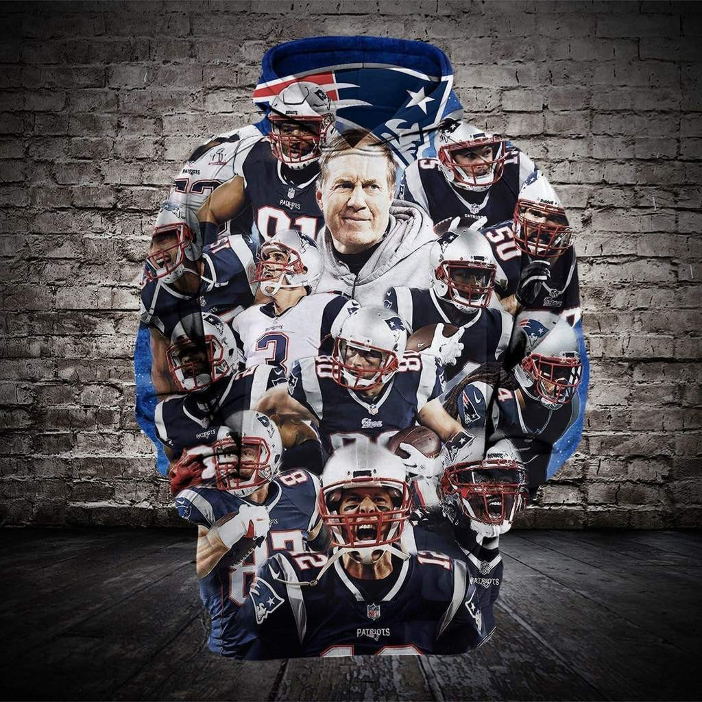 New England Patriots 3D All Over Print Hoodie, Zip Hoodie