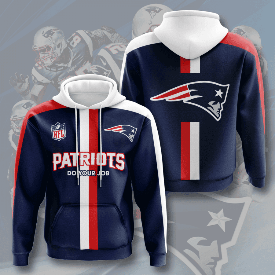 New England Patriots 3D All Over Print Hoodie, Zip Hoodie
