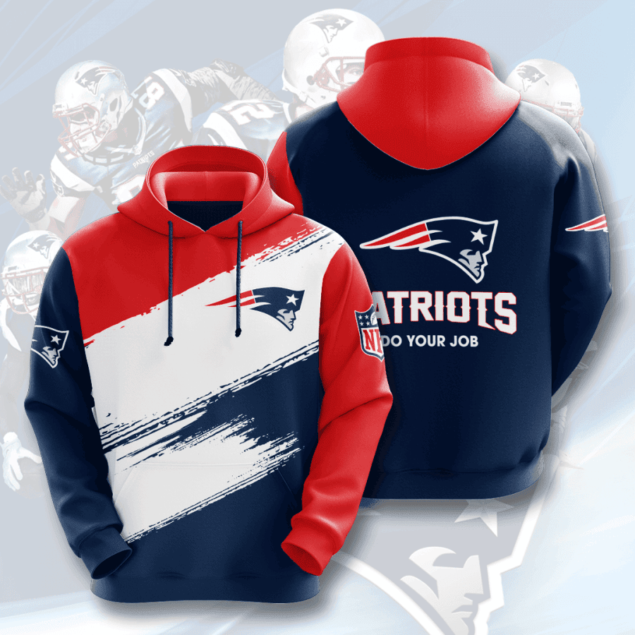 New England Patriots 3D All Over Print Hoodie, Zip Hoodie