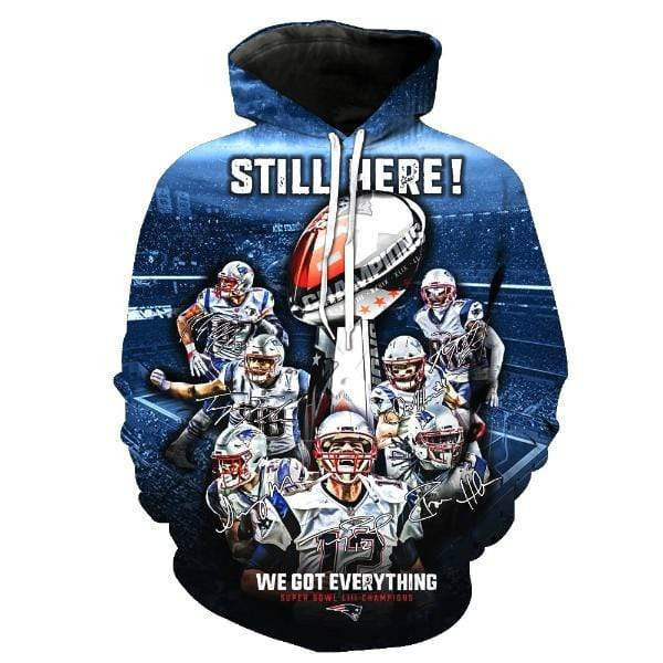 New England Patriots 3D All Over Print Hoodie, Zip Hoodie