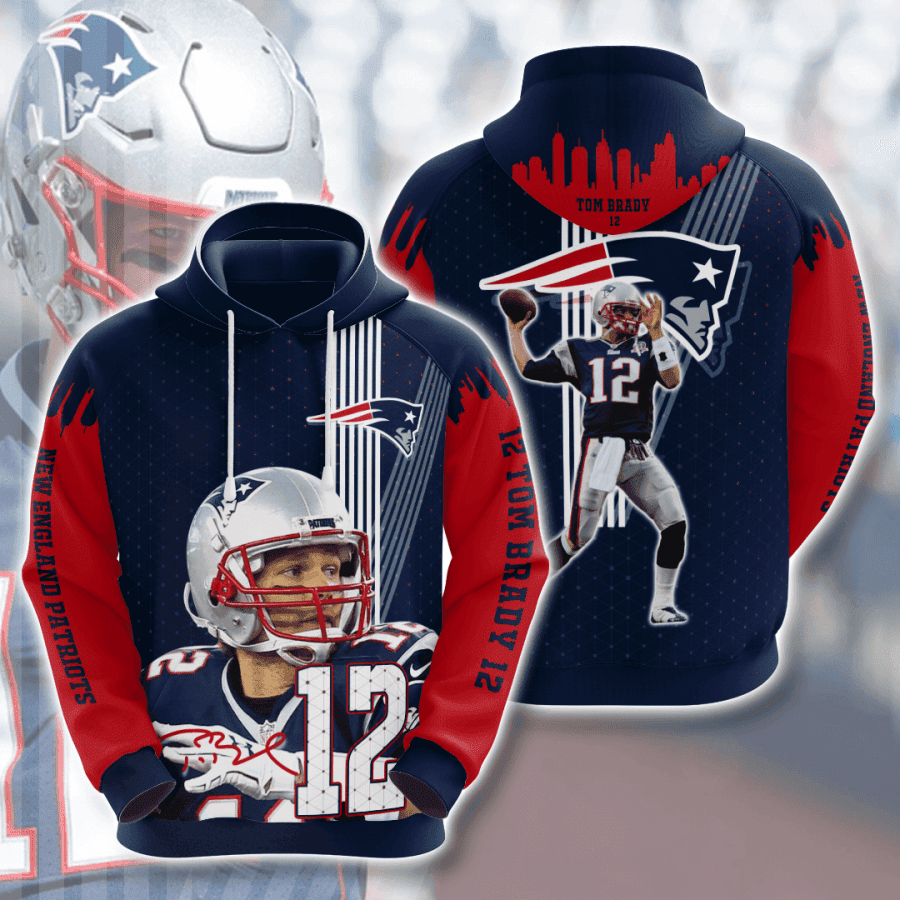 New England Patriots 3D All Over Print Hoodie, Zip Hoodie
