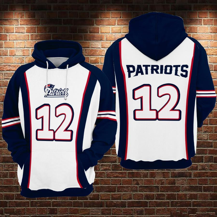 New England Patriots 3D All Over Print Hoodie, Zip Hoodie