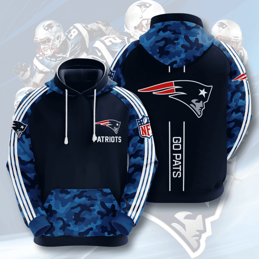 New England Patriots 3D All Over Print Hoodie, Zip Hoodie